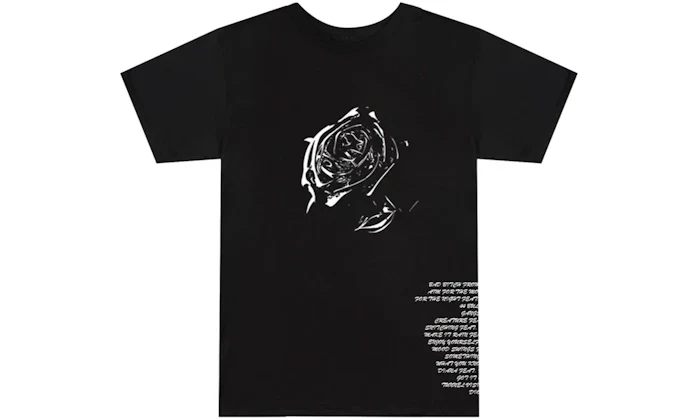 Pop Smoke x Vlone Tracklist Tee Black - Image 3