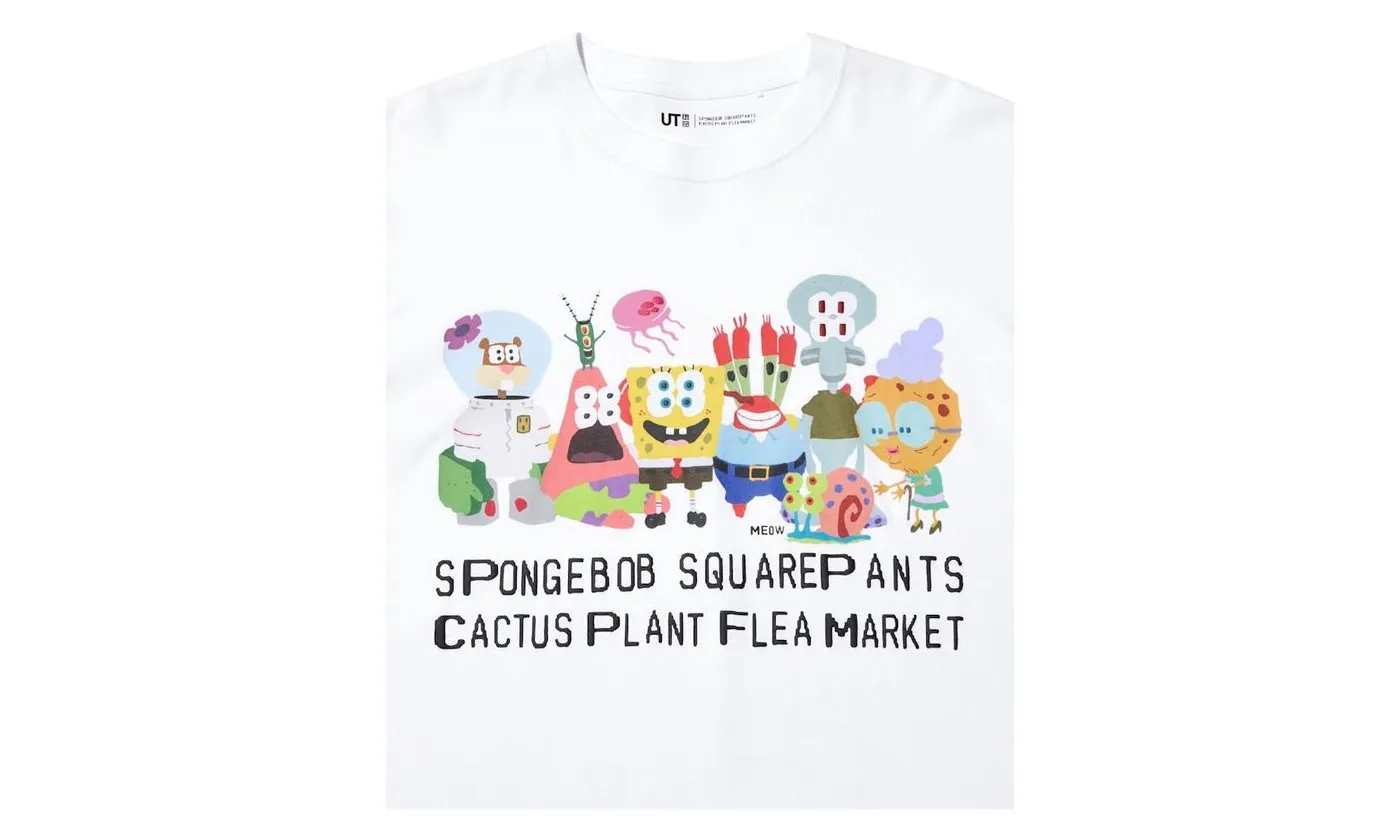 Uniqlo x CPFM Spongebob Squarepants UT Graphic II T-Shirt White - Image 3