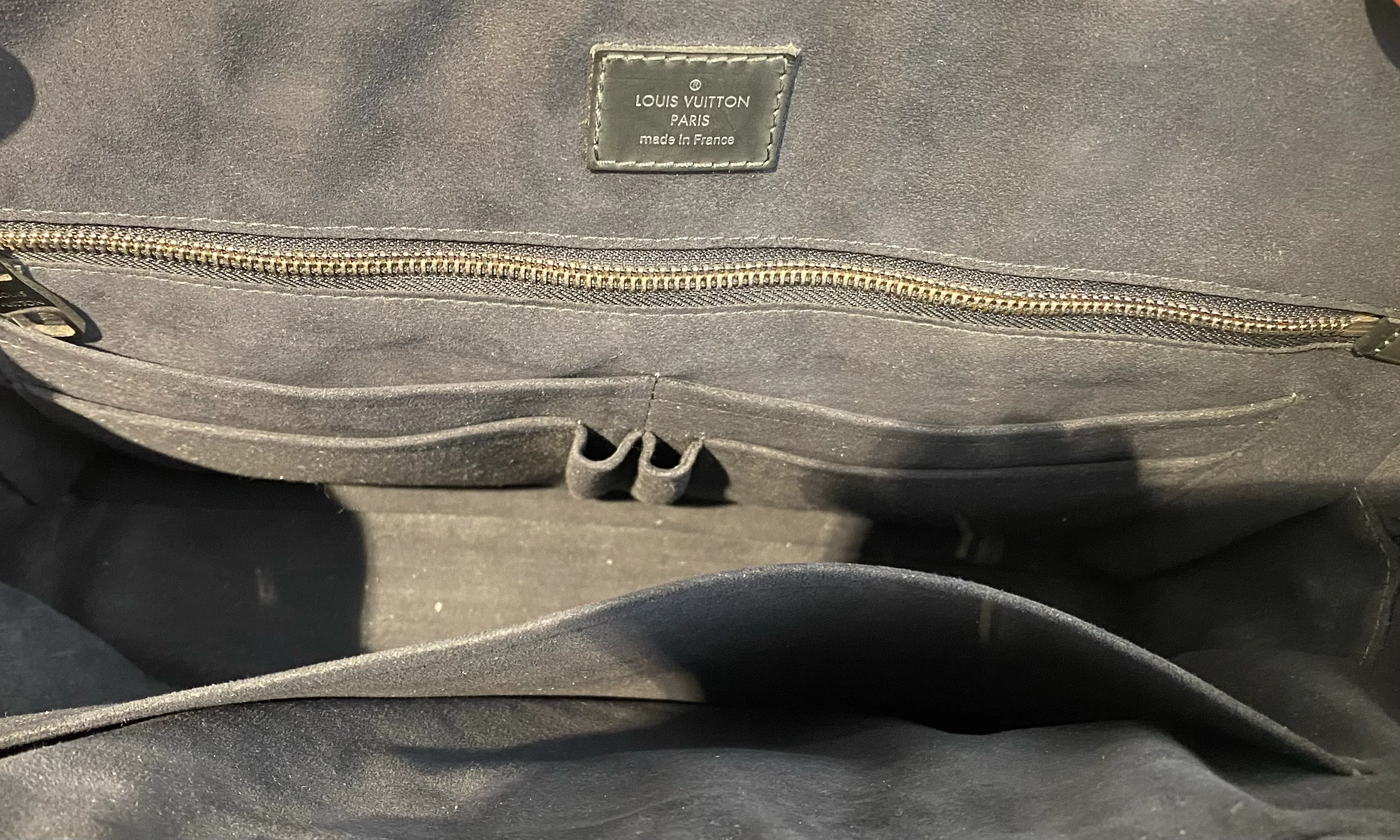 Used Louis Vuitton Damier Cobalt Canvas Porte-Documents Business Briefcase Bag - Image 7