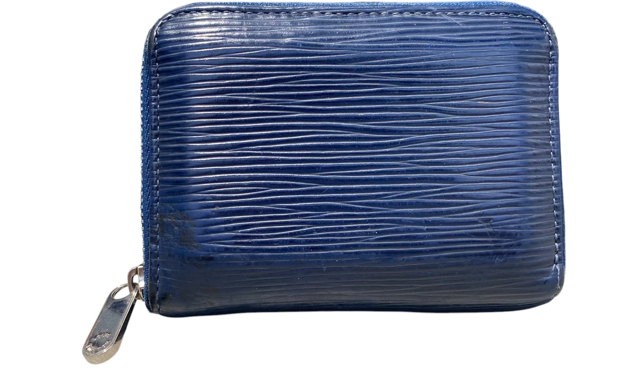 Used Louis Vuitton Navy Epi Leather Marly MM Tote Bag - Image 5